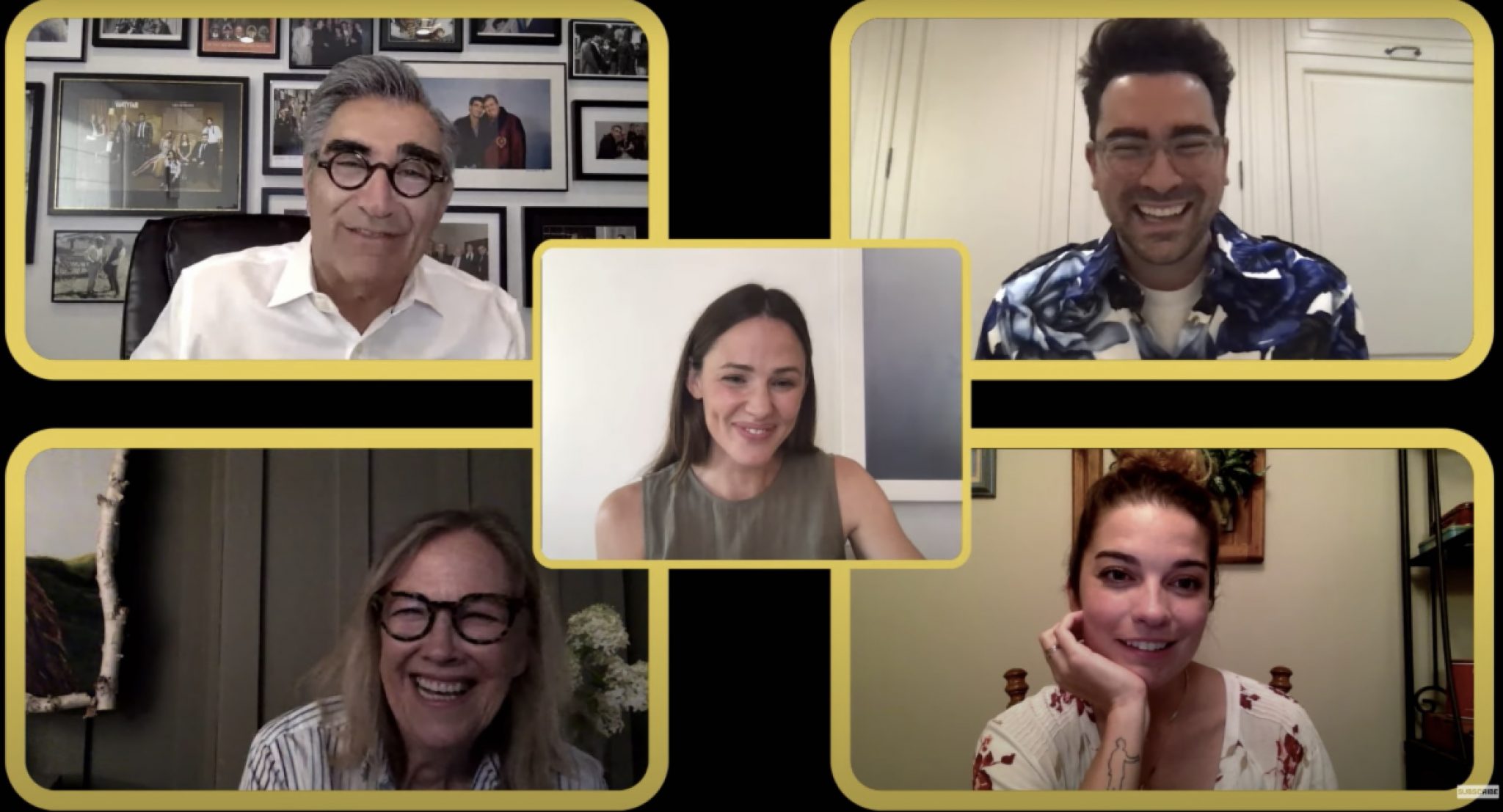 Watch Jennifer Garner Interviews the Cast of ‘Schitt’s Creek